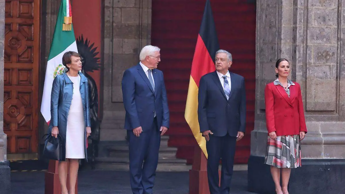 AMLO recibe al presidente alemán Frank-Walter Steinmeier en Palacio Nacional 